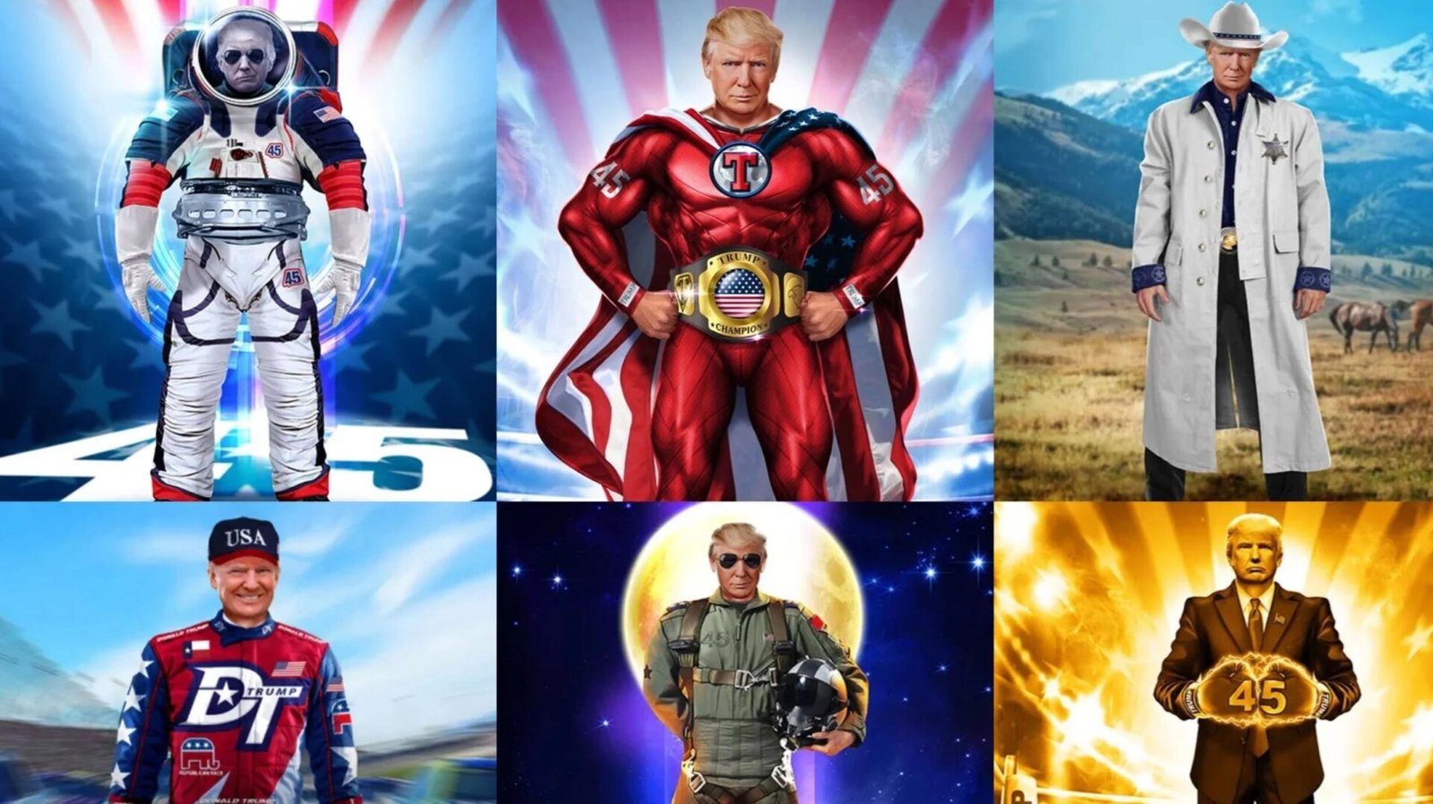 Attention is currency, conflict is entertainment and shame obsolete (Pic: Trump NFT trading cards)